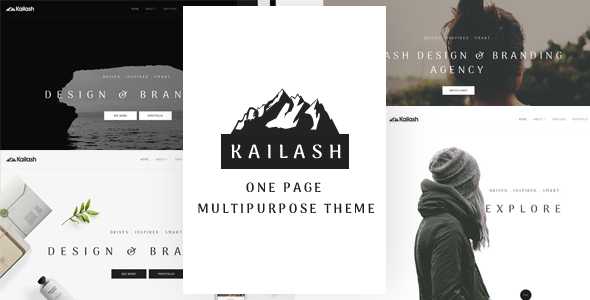 Kailash - Minimal & Versatile Multi-Concept One page Theme