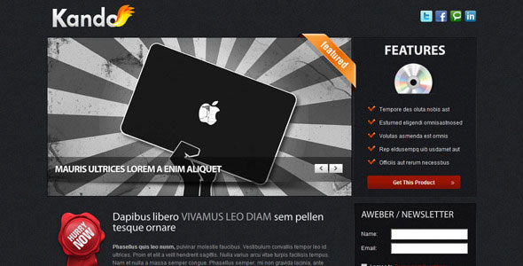 Kando - 4 variations - Themeforest Landing Page / Minisite