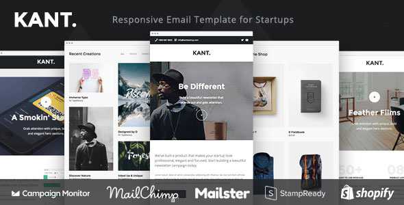 Kant v2.3.0 - Responsive Email for Startups