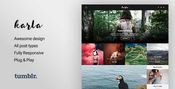 Karla v1.1.1 - Stunning Personal Blog Theme for Tumblr