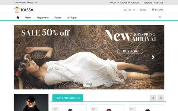 Kassa - Creativemarket Ecommerce Responsive Template