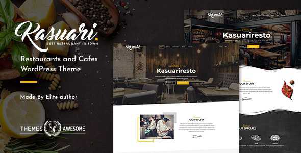 Kasuari v1.4 - Restaurants and Cafes WordPress Theme