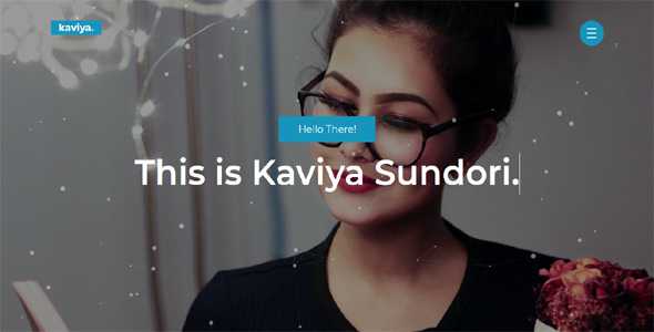 Kaviya - Portfolio HTML Template