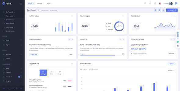 Keen v1.4.2 – The Ultimate Bootstrap Admin Theme