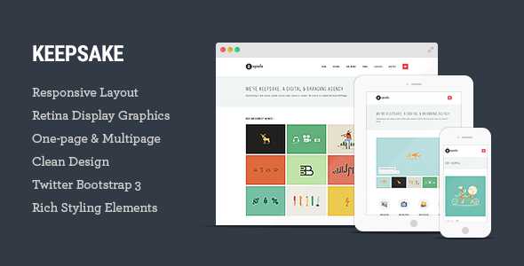 Keepsake - Multipurpose Single/Multi-page Template