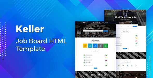 Keller v1.0 - Job Board HTML Template
