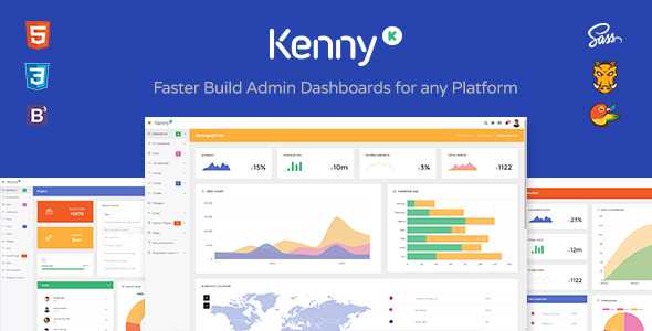 Kenny v2.0.1 - Dashboard / Admin Site Responsive Template