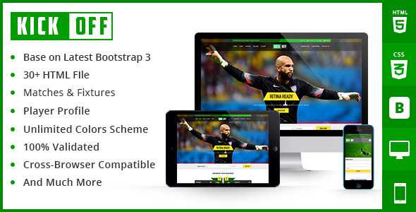 Kickoff - Sports Html Theme
