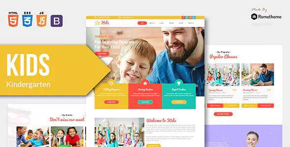 KIDS - Kindergarten and Child Care HTML Template