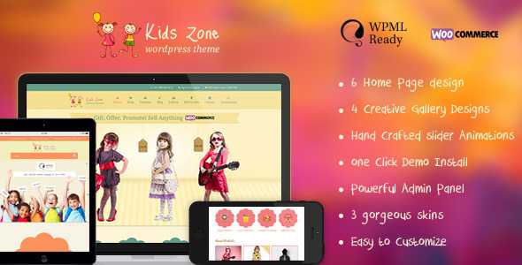 Kids Zone - Themeforest Responsive Children Theme