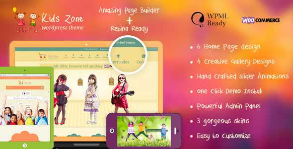 Kids Zone v5.0 - Themeforest Responsive Children Theme