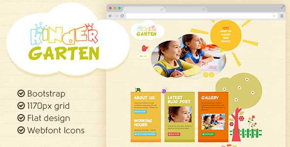 Kindergarten PSD Template