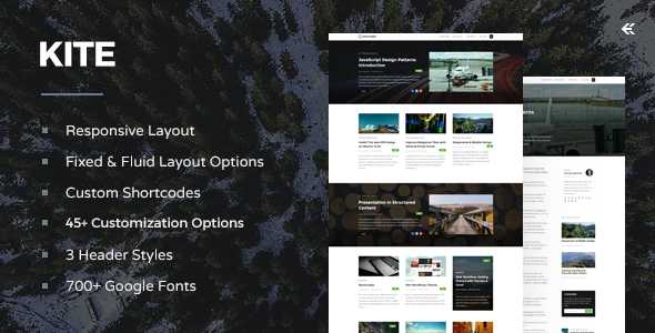 Kite v1.6.0 - Responsive WordPress Theme