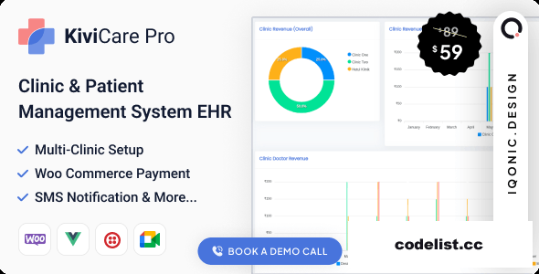KiviCare Pro - Clinic &amp; Patient Management System EHR (Add-on) v4.1.0