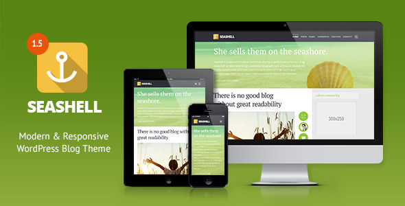 SEASHELL V1.5.1 - MODERN RESPONSIVE WORDPRESS BLOG THEME