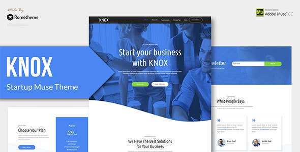 KNOX - Startup, Agency, Apps Muse Theme