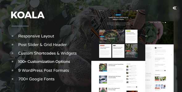 Koala v3.2.1 - Responsive WordPress Blog Theme