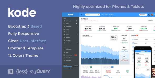 Kode - Responsive Admin Dashboard Template