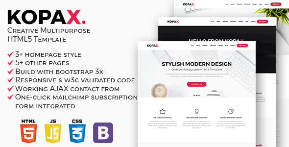 Kopax v1.0 – Creative Multipurpose HTML5 Template