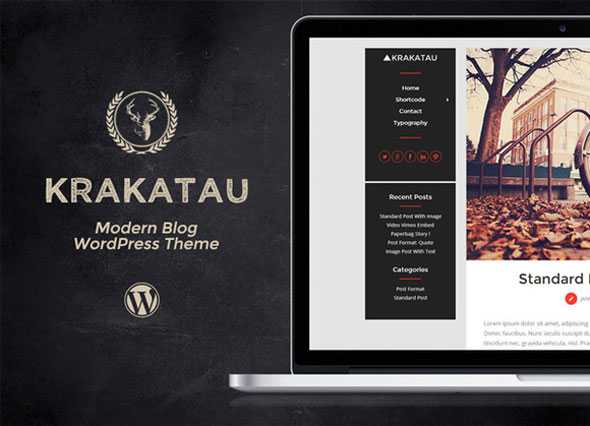 Krakatau - Creativemarket Modern Blog Theme
