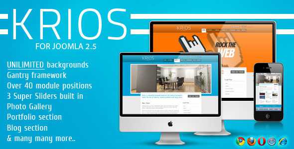 Krios - Themeforest Template for Joomla