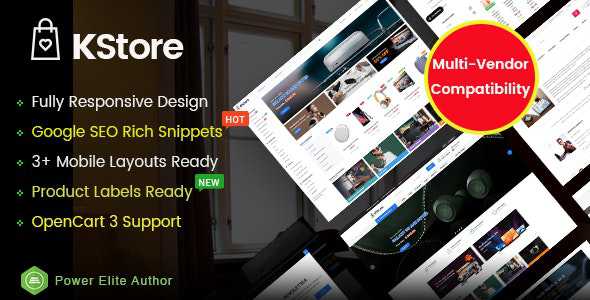KStore v1.0 - Multipurpose OpenCart 3 Hi-Tech Theme ( 3 Mobile Layouts Included)