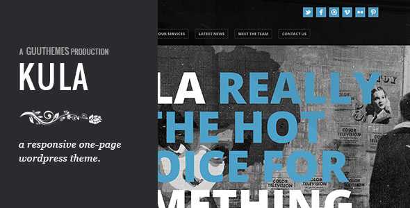 KULA - Themeforest Responsive HTML5 One Page WP Theme