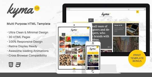 Kyma - Themeforest Multipurpose HTML Template
