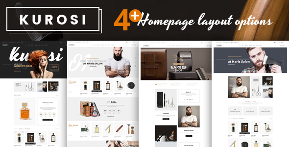KUROSI - MAGENTO THEME FOR BARBERS & HAIR SALON