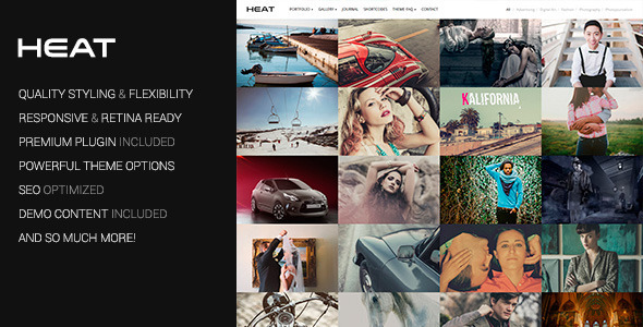 HEAT V1.3.2 - PREMIUM PORTFOLIO WORDPRESS THEME