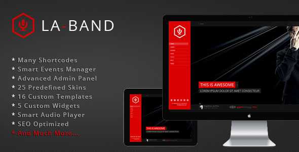 LA-BAND - Themeforest Music Band Premium WordPress Theme