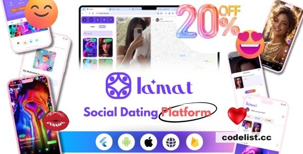 Lamat v4.0 - Ultimate Online Dating Platform, Video Dating, Live Stream