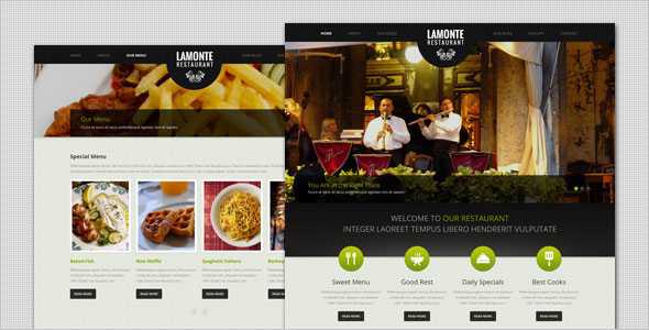 LaMonte - Themeforest Modern Restaurant WordPress Theme
