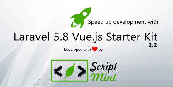 Laravel 5.8 Vue.js SPA Bootstrap Admin Starter Kit v2.2