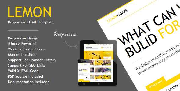 Lemon v1.5 - Responsive Portfolio Template