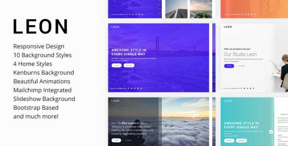Leon - Responsive Coming Soon Template