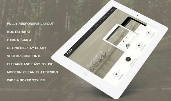 Leto - Creativemarket Bootstrap Responsive Theme