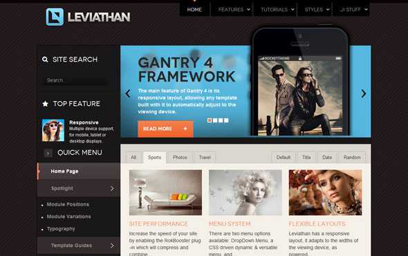 Leviathan - Rockettheme Joomla Template