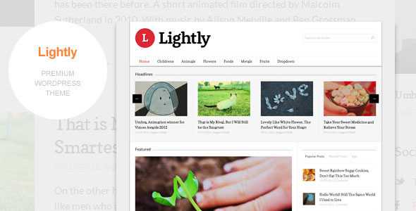 Lightly - Themeforest Magazine WordPress Theme