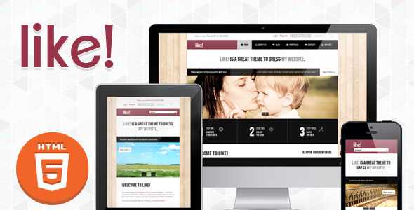 Like! Themeforest Responsive Multipurposes HTML5/CSS3 Theme
