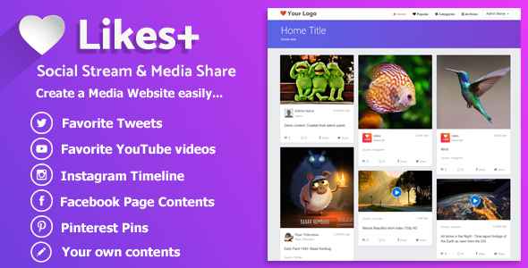 Likes Plus - Social Stream & Media Share