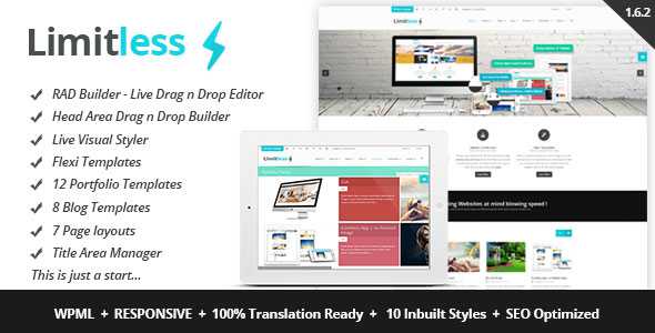 Limitless - Themeforest Multipurpose Drag n Drop Theme