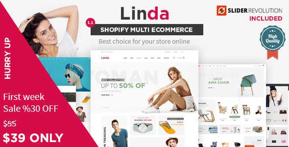 Linda - Multipurpose eCommerce Shopify Theme