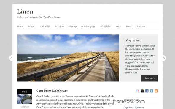 Linen ThemeFoundry WordPress Theme