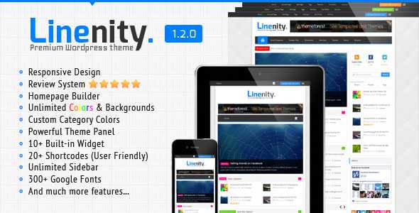 Linenity - Themeforest Clean Responsive WP Magazine