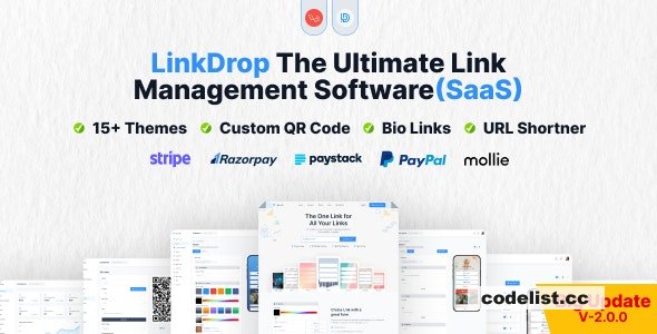 Linkdrop v3.5.1 - SaaS Link Management Tool