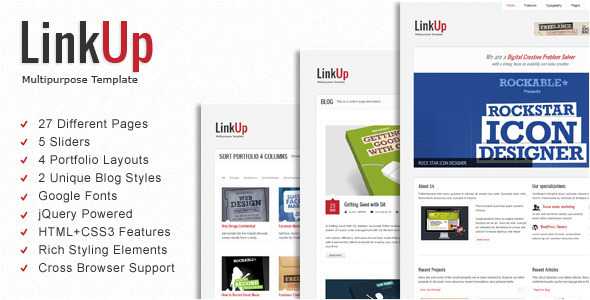 LinkUp Themeforest Multipurpose HTML Template