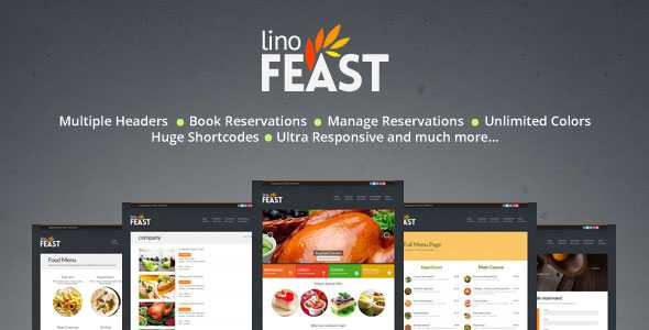 LinoFeast v6.0.0 - Restaurant Responsive Wordpress Theme