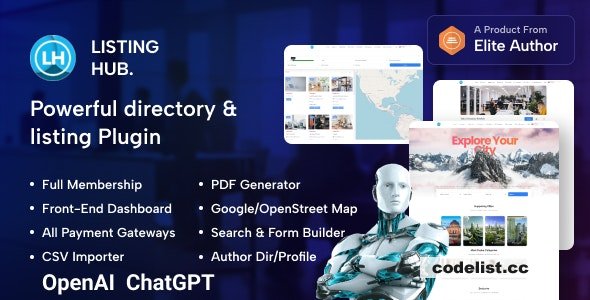ListingHub v1.1.3 - WordPress Business Directory Listing Plugin