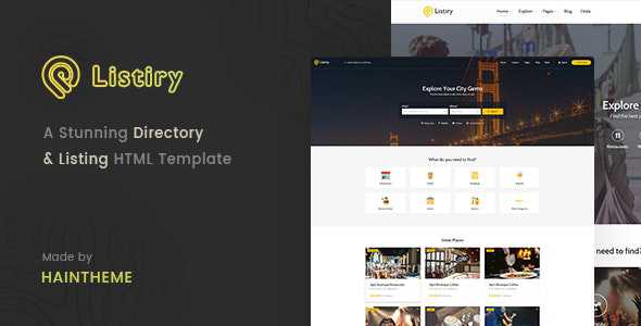 Listiry v1.0 - Directory & Listing Template